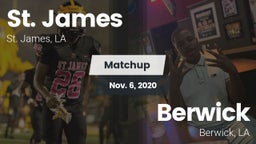 Matchup: St. James vs. Berwick  2020