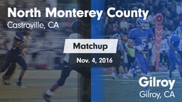 Matchup: North Monterey Count vs. Gilroy  2016