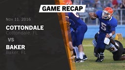 Recap: Cottondale  vs. Baker  2016
