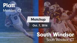Matchup: Platt vs. South Windsor  2016
