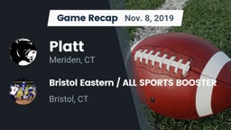 Recap: Platt  vs. Bristol Eastern  / ALL SPORTS BOOSTER 2019
