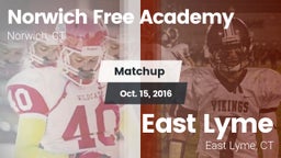 Matchup: Norwich Free Academy vs. East Lyme  2016