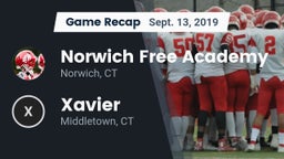 Recap: Norwich Free Academy vs. Xavier  2019