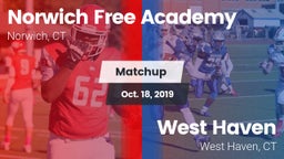 Matchup: Norwich Free Academy vs. West Haven  2019