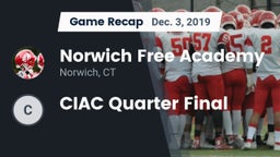 Recap: Norwich Free Academy vs. CIAC Quarter Final 2019