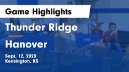Thunder Ridge  vs Hanover Game Highlights - Sept. 12, 2020