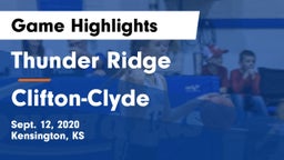 Thunder Ridge  vs Clifton-Clyde  Game Highlights - Sept. 12, 2020
