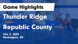 Thunder Ridge  vs Republic County  Game Highlights - Oct. 3, 2020