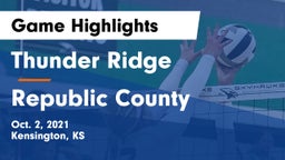 Thunder Ridge  vs Republic County Game Highlights - Oct. 2, 2021