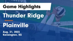 Thunder Ridge  vs Plainville  Game Highlights - Aug. 31, 2023