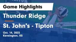 Thunder Ridge  vs St. John's - Tipton Game Highlights - Oct. 14, 2023