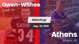 Matchup: Owen-Withee vs. Athens  2016