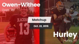 Matchup: Owen-Withee vs. Hurley  2016
