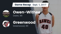 Recap: Owen-Withee  vs. Greenwood  2017