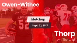 Matchup: Owen-Withee vs. Thorp  2017