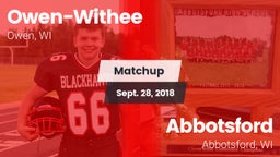 Matchup: Owen-Withee vs. Abbotsford  2018