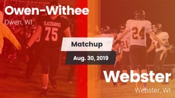 Matchup: Owen-Withee vs. Webster  2019