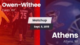 Matchup: Owen-Withee vs. Athens  2019