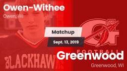 Matchup: Owen-Withee vs. Greenwood  2019