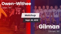 Matchup: Owen-Withee vs. Gilman  2019