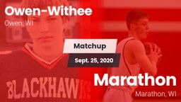 Matchup: Owen-Withee vs. Marathon  2020