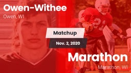 Matchup: Owen-Withee vs. Marathon  2020