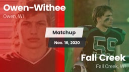 Matchup: Owen-Withee vs. Fall Creek  2020