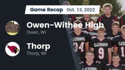 Recap: Owen-Withee High vs. Thorp  2022