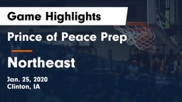 Prince of Peace Prep  vs Northeast  Game Highlights - Jan. 25, 2020