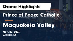 Prince of Peace Catholic  vs Maquoketa Valley  Game Highlights - Nov. 28, 2023
