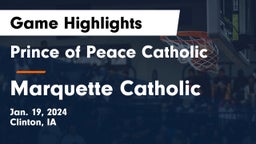 Prince of Peace Catholic  vs Marquette Catholic  Game Highlights - Jan. 19, 2024