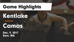 Kentlake  vs Camas Game Highlights - Dec. 9, 2017