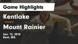 Kentlake  vs Mount Rainier  Game Highlights - Jan. 12, 2018