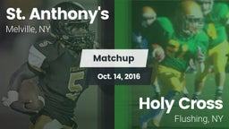 Matchup: St. Anthony's vs. Holy Cross  2016