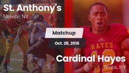 Matchup: St. Anthony's vs. Cardinal Hayes  2016