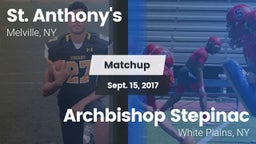Matchup: St. Anthony's vs. Archbishop Stepinac  2017