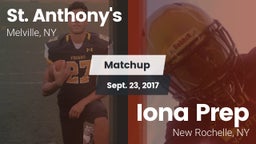 Matchup: St. Anthony's vs. Iona Prep  2017