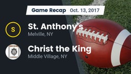 Recap: St. Anthony's  vs. Christ the King  2017