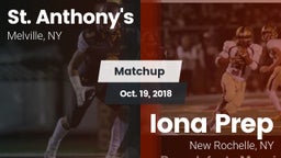 Matchup: St. Anthony's vs. Iona Prep  2018
