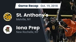 Recap: St. Anthony's  vs. Iona Prep  2018