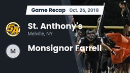 Recap: St. Anthony's  vs. Monsignor Farrell 2018
