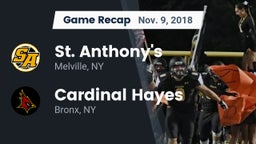 Recap: St. Anthony's  vs. Cardinal Hayes  2018