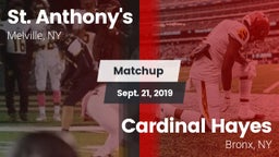 Matchup: St. Anthony's vs. Cardinal Hayes  2019