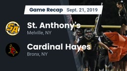 Recap: St. Anthony's  vs. Cardinal Hayes  2019