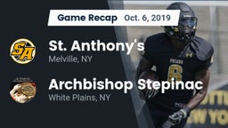 Recap: St. Anthony's  vs. Archbishop Stepinac  2019
