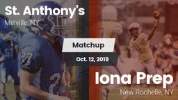 Matchup: St. Anthony's vs. Iona Prep  2019