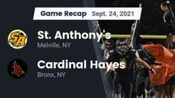 Recap: St. Anthony's  vs. Cardinal Hayes  2021