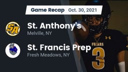 Recap: St. Anthony's  vs. St. Francis Prep  2021