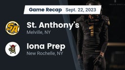 Recap: St. Anthony's  vs. Iona Prep  2023
