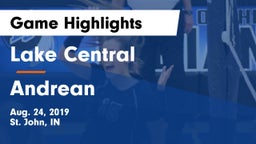 Lake Central  vs Andrean  Game Highlights - Aug. 24, 2019